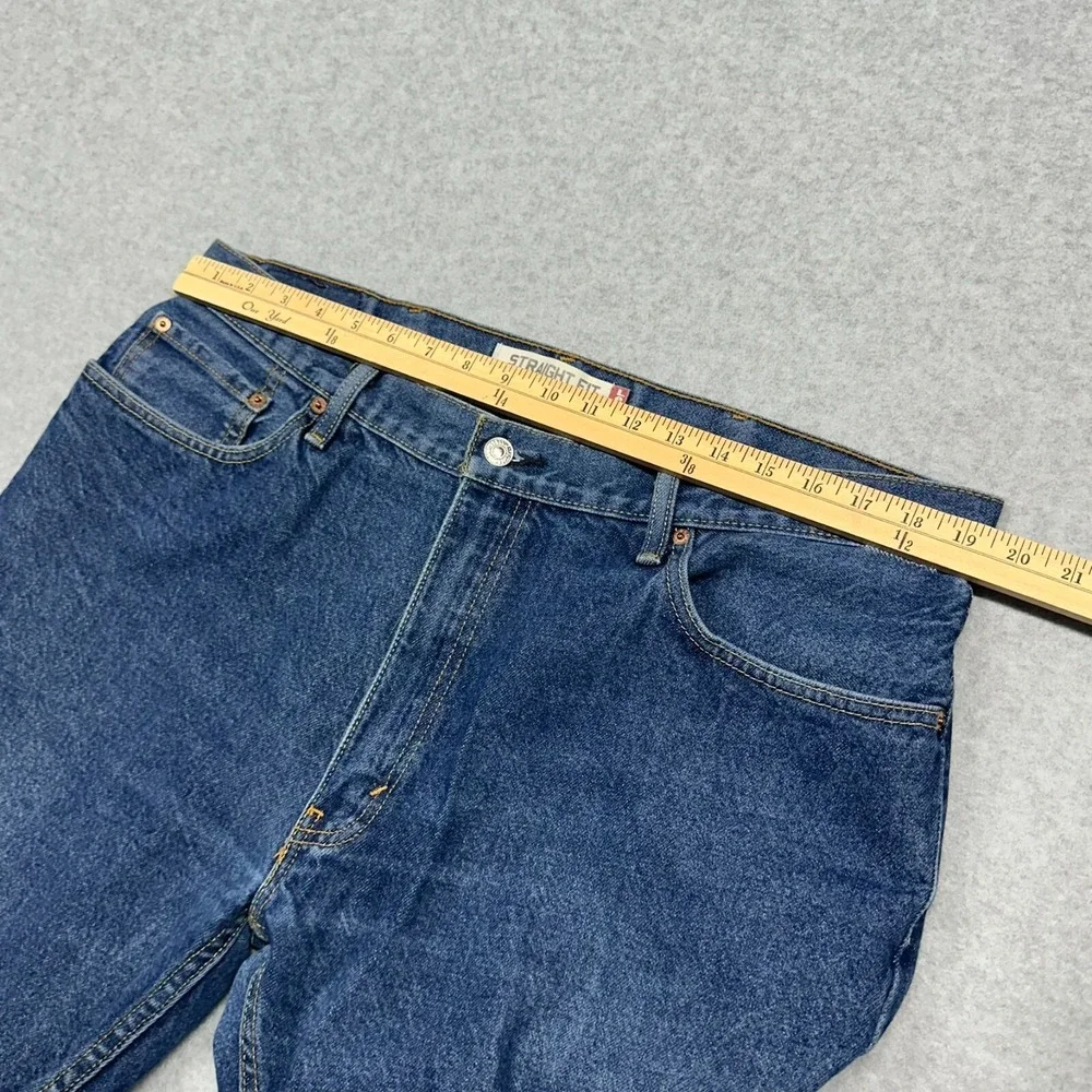 Levis 505 Jeans Mens 38x36 Blue Denim Straight Leg Y2K 2010‎ Loose Skater